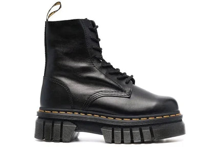 Dr. Martens Audrick Leather Platform Boot Black Nappa Lux (Women's) - Exclufy