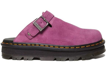 Dr. Martens Zebzag Suede Slingback Platform Mule Muted Purple - Exclufy