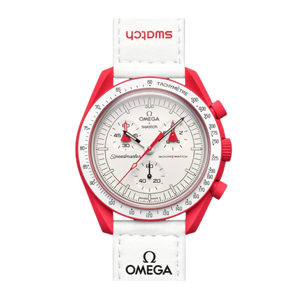 Swatch x Omega Bioceramic Moonswatch Mission to Mars - Exclufy