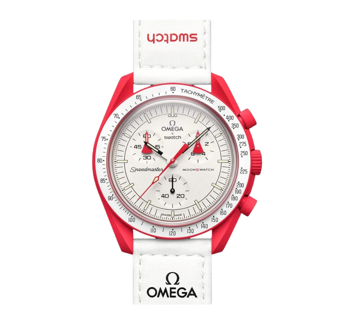 Swatch x Omega Bioceramic Moonswatch Mission to Mars - Exclufy