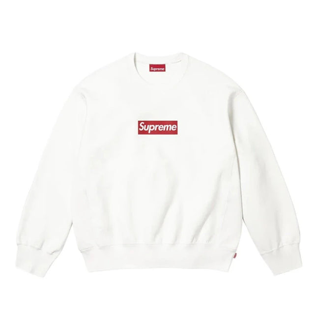 Sweat Supreme Washed Box Logo White - Exclufy