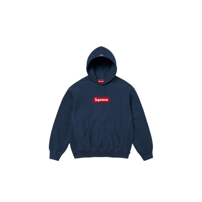 Hoodie Supreme Box Logo FW24 Navy - Exclufy