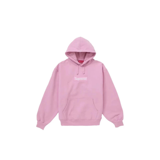 Hoodie Supreme Box Logo FW24 Pink - Exclufy