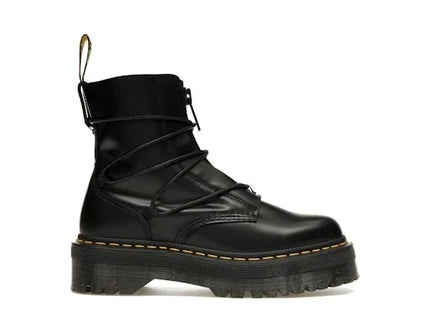Dr. Martens Jarrick II Laced Leather Platform Boot Black Smooth Paris - Exclufy