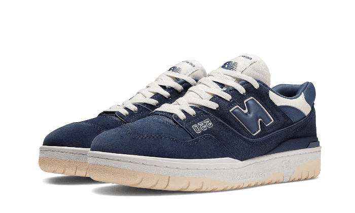 New Balance 550 Natural Indigo Suede - Exclufy