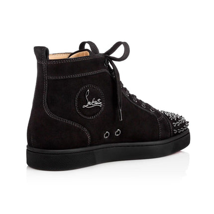 Christian Louboutin High Top Lou Spikes Black - Exclufy