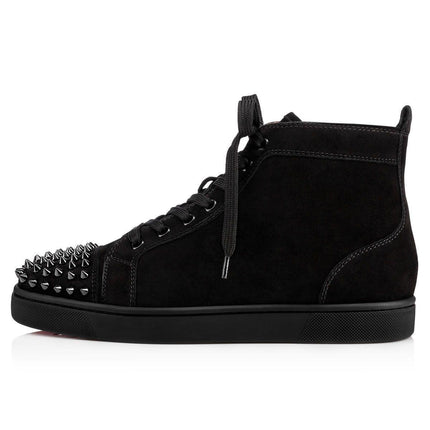 Christian Louboutin High Top Lou Spikes Black - Exclufy