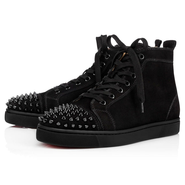 Christian Louboutin High Top Lou Spikes Black