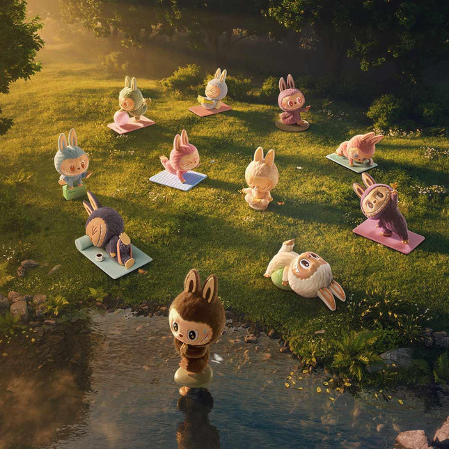 Pop Mart Labubu The Monsters Lazy Yoga Series Figures Single Blind Box - Exclufy