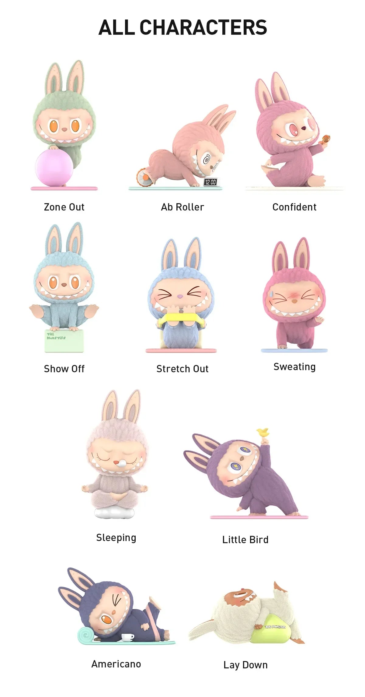 Pop Mart Labubu The Monsters Lazy Yoga Series Figures Single Blind Box - Exclufy