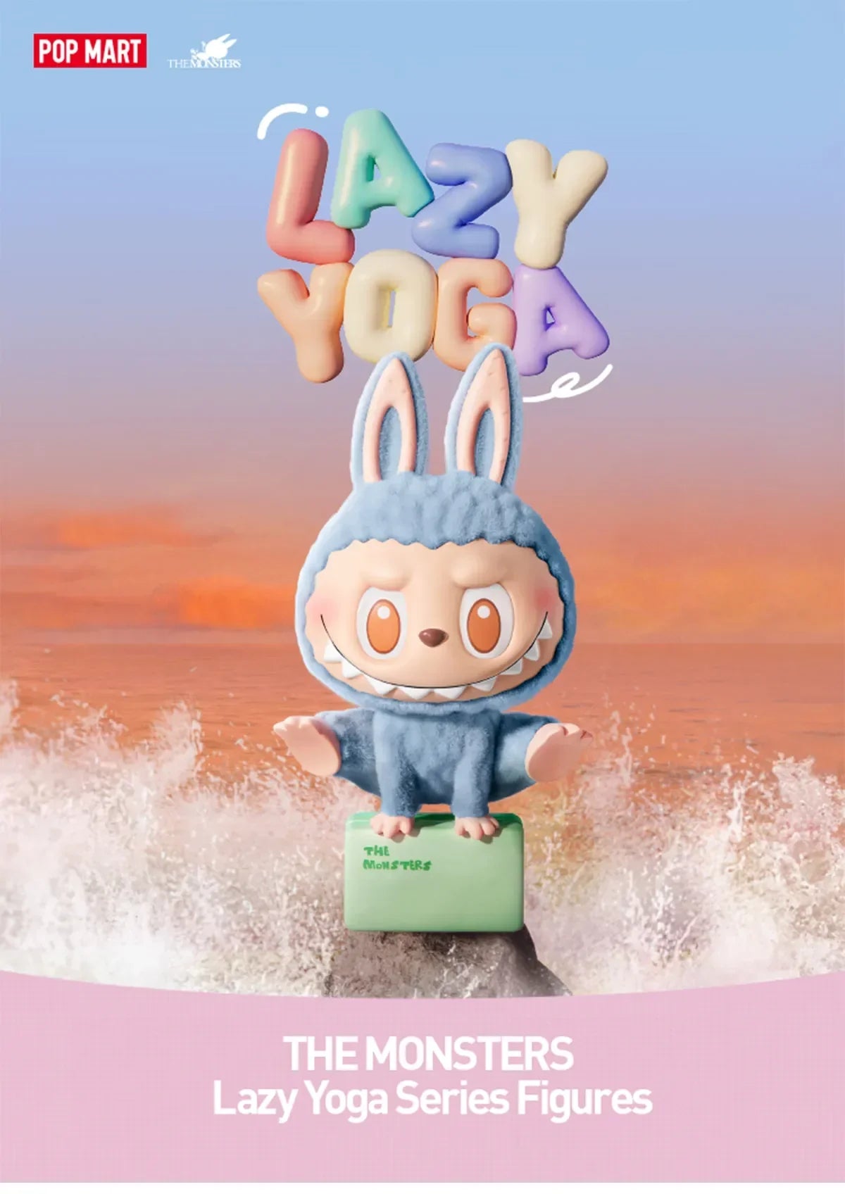 Pop Mart Labubu The Monsters Lazy Yoga Series Figures Single Blind Box - Exclufy