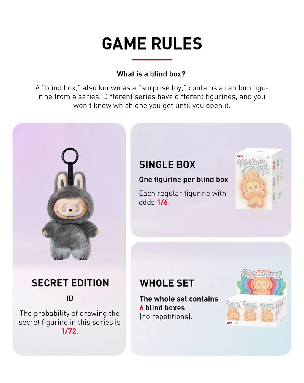 Pop Mart Labubu The Monsters Big into Energy Series Vinyl Plush Pendant Sealed Case (6 Blind Box) - Exclufy