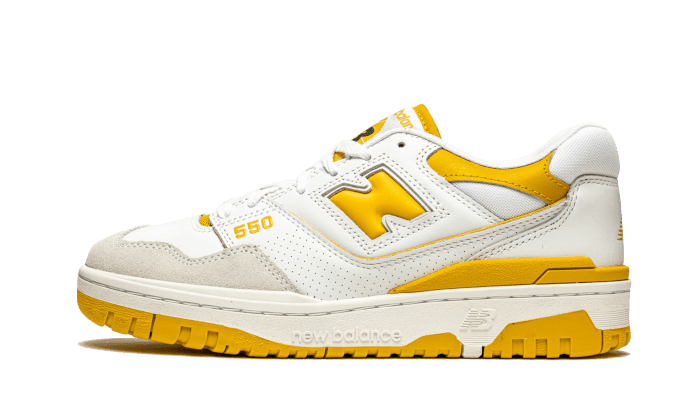 New Balance 550 Sea Salt Varsity Gold - Exclufy