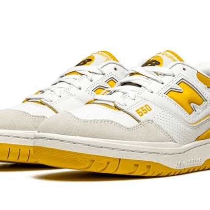 New Balance 550 Sea Salt Varsity Gold - Exclufy