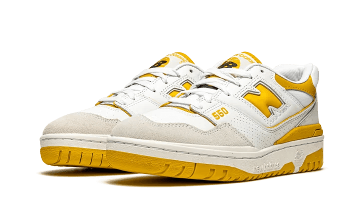 New Balance 550 Sea Salt Varsity Gold - Exclufy