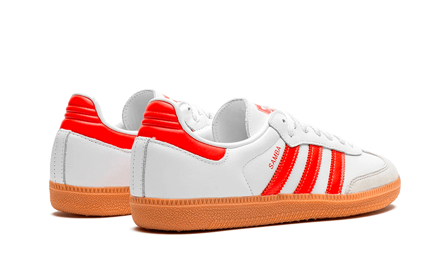 Adidas Samba OG White Solar Red Gum - Exclufy