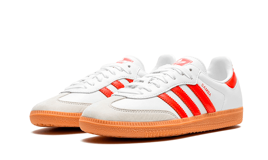 Adidas Samba OG White Solar Red Gum - Exclufy