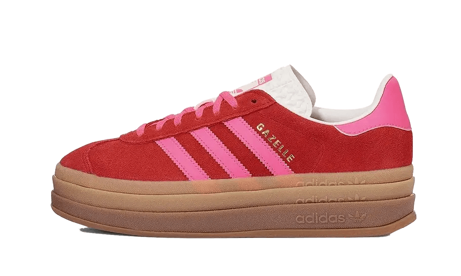 Adidas Gazelle Bold Collegiate Red Lucid Pink - Exclufy