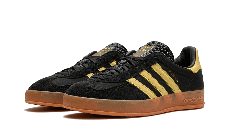 Adidas Gazelle Indoor Core Black Almost Yellow - Exclufy