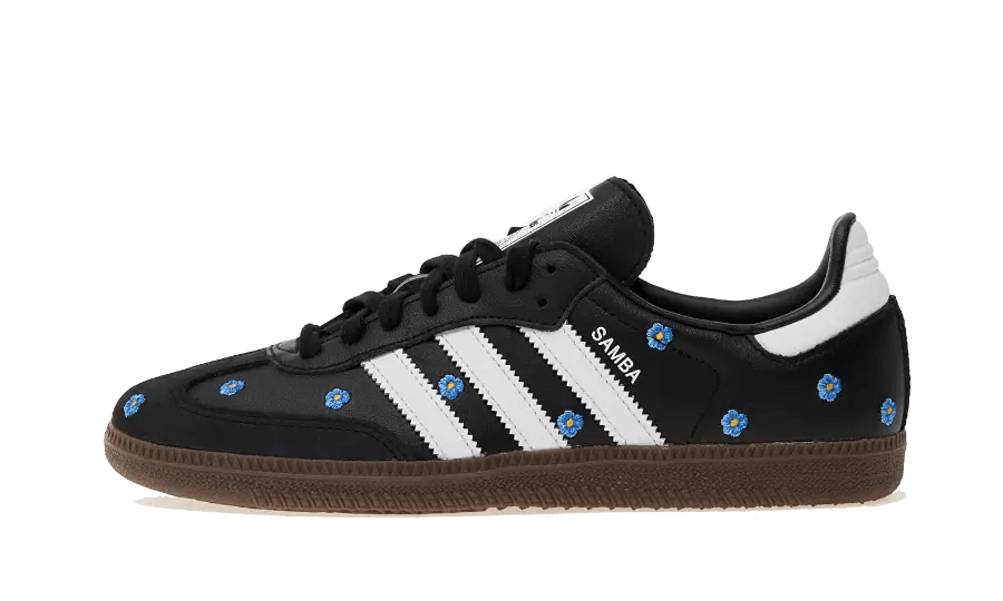 Adidas Samba Light Blue Floral Black - Exclufy