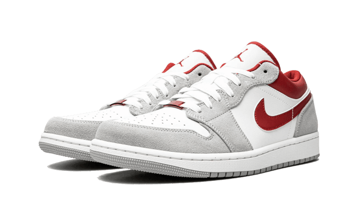 Air Jordan 1 Low SE Light Smoke Grey Gym Red - Exclufy