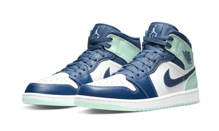 Air Jordan 1 Mid Mystic Navy Mint Foam - Exclufy