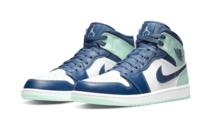 Air Jordan 1 Mid Mystic Navy Mint Foam - Exclufy