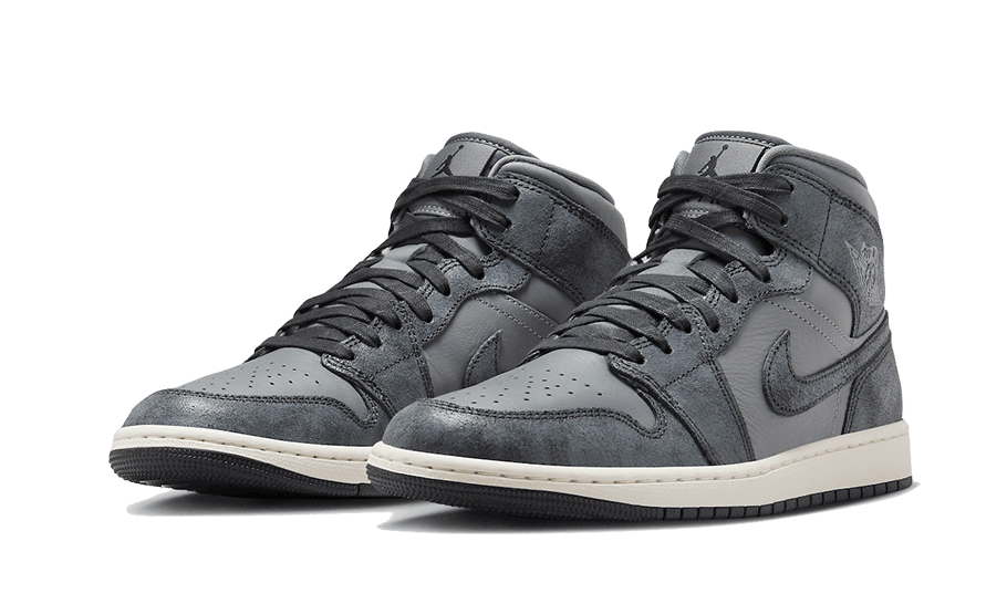 Air Jordan 1 Mid Distressed Smoke Grey - Exclufy