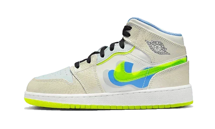 Air Jordan 1 Mid SE Warped Swoosh - Exclufy