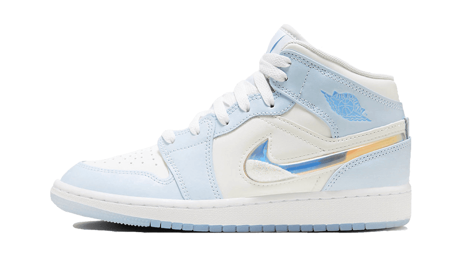 Air Jordan 1 Mid Glitter Swoosh - Exclufy