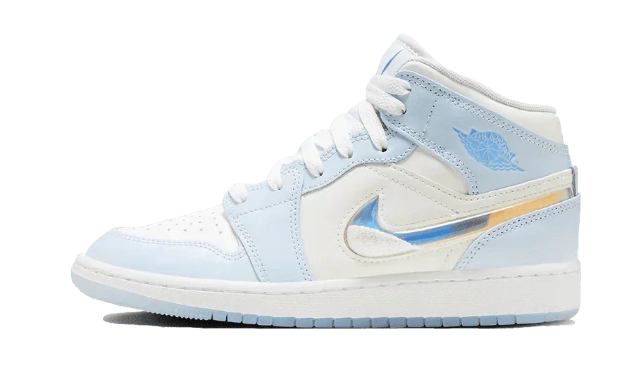 Air Jordan 1 Mid Glitter Swoosh - Exclufy