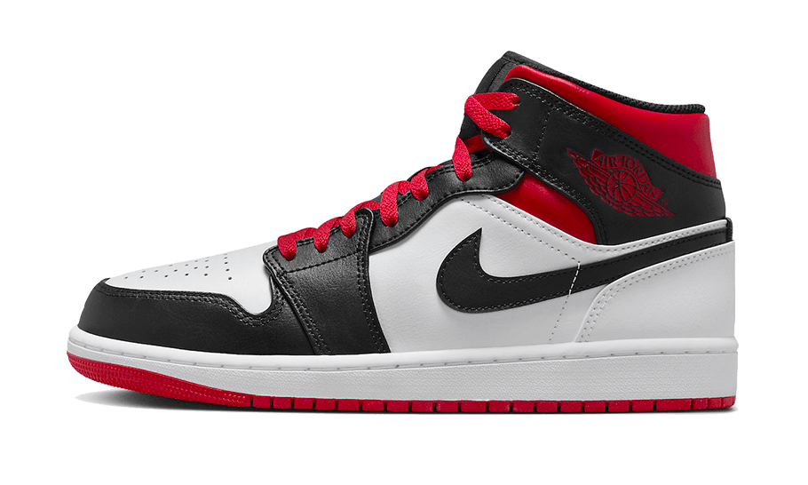 Air Jordan 1 Mid Gym Red Black Toe - Exclufy