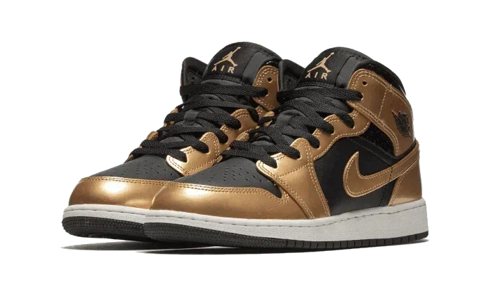 Air Jordan 1 Mid Metallic Gold - Exclufy