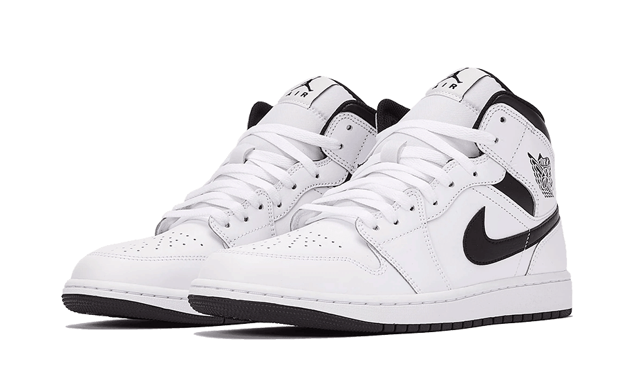 Air Jordan 1 Mid White Black - Exclufy