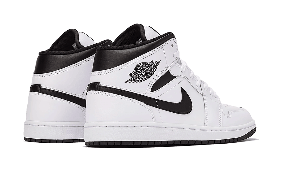 Air Jordan 1 Mid White Black - Exclufy