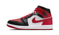Air Jordan 1 Mid White Bred Toe - Exclufy