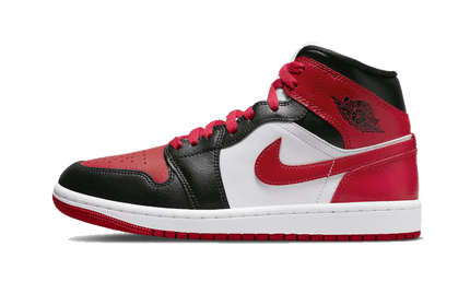 Air Jordan 1 Mid White Bred Toe - Exclufy