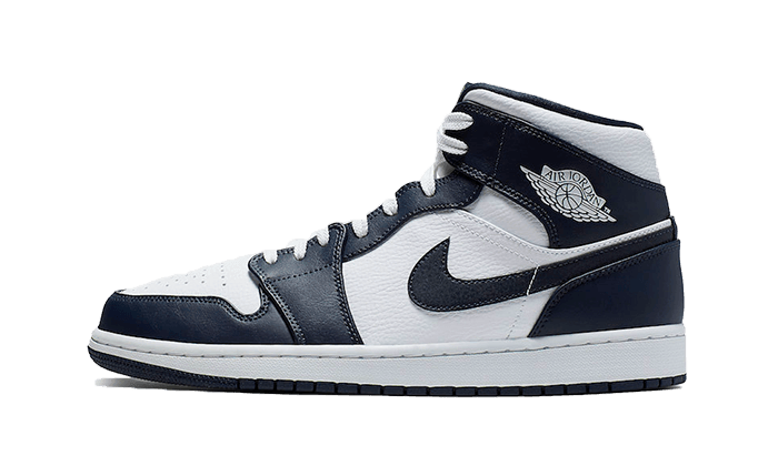 Air Jordan 1 Mid White Metallic Gold Obsidian - Exclufy