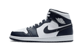 Air Jordan 1 Mid White Metallic Gold Obsidian - Exclufy