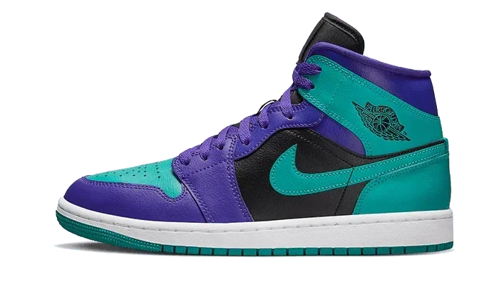 Air Jordan 1 Mid Black Grape - Exclufy
