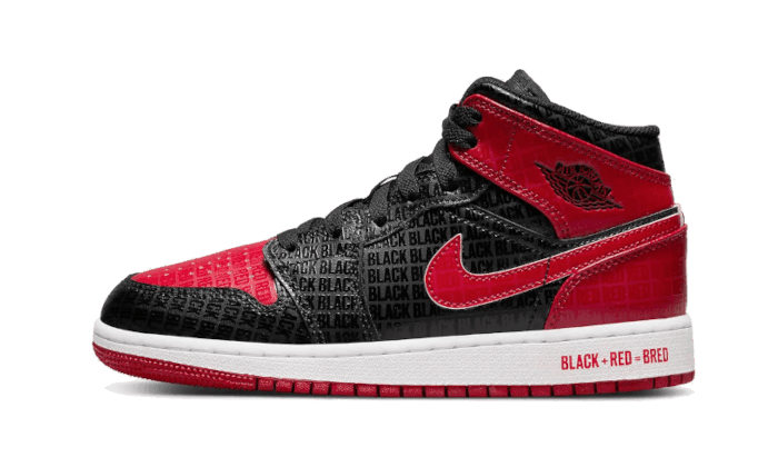 Air Jordan 1 Mid Bred Text - Exclufy