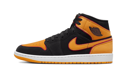 Air Jordan 1 Mid Fat Tongue Black Orange - Exclufy