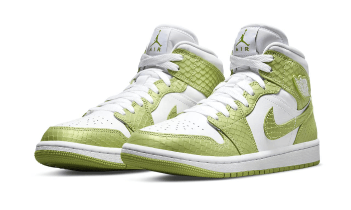 Air Jordan 1 Mid Green Python - Exclufy