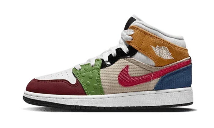 Air Jordan 1 Mid SE Patchwork - Exclufy