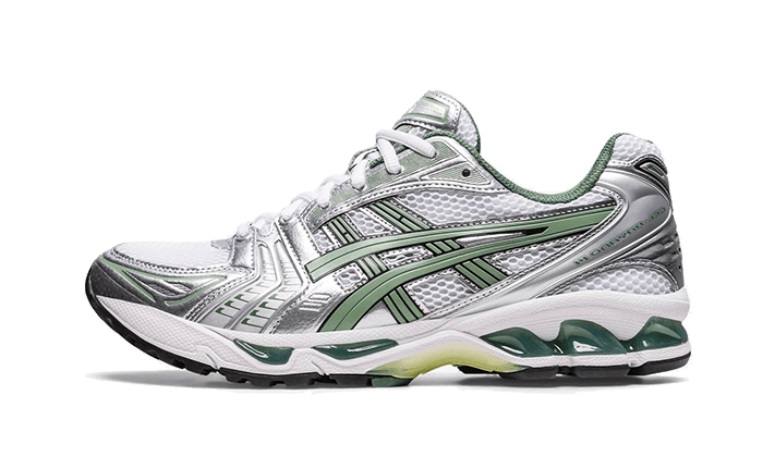 ASICS Gel-Kayano 14 White Pure Silver Slate Grey Sage - Exclufy