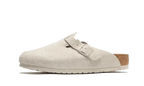 Birkenstock Boston Suede Antique White - Exclufy