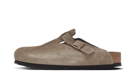 Birkenstock Boston Soft Footbed Suede Taupe - Exclufy