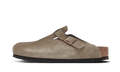 Birkenstock Boston Soft Footbed Suede Taupe - Exclufy