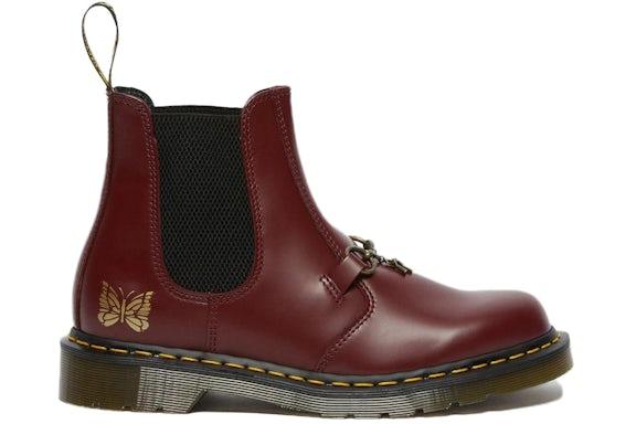 Dr. Martens 2976 Snaffle Chelsea Boots Needles Cherry Red - Exclufy