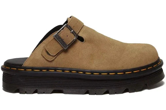 Dr. Martens Zebzag Suede Slingback Platform Mule Savannah Tan - Exclufy